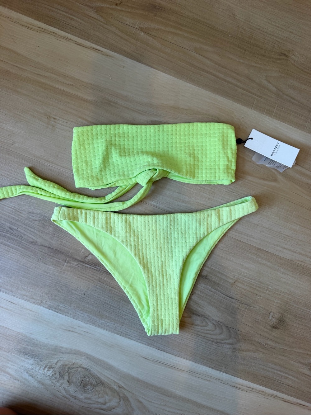 Bond-eye Bikini Set, buttery soft, New with tags! Med top/Small bottom